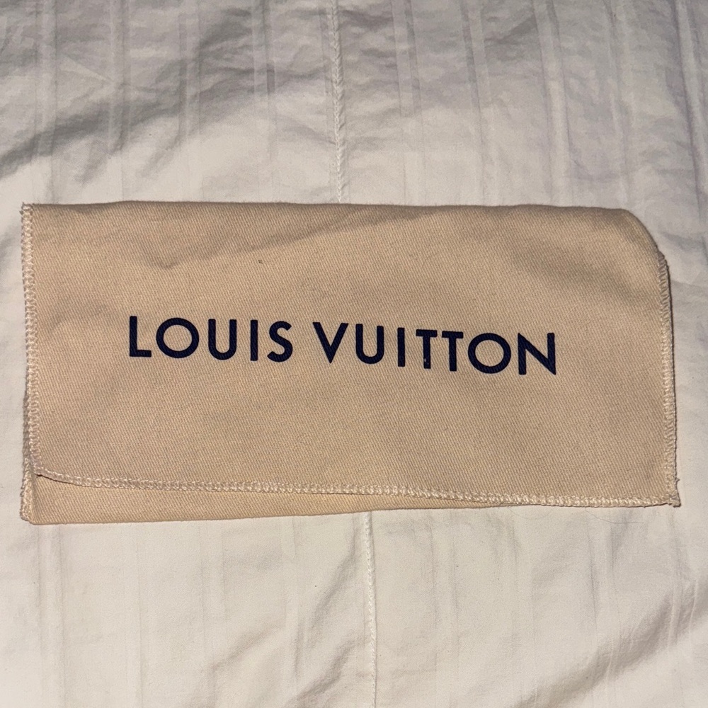 Louis Vuitton Beige Logo Pouch